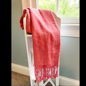 Pink Textured Scarf